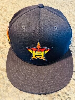 New Era Houston Astros 59Fifty Fitted Hat 7 5/8